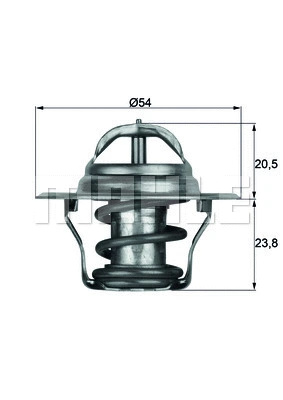 Thermostat, coolant (TX 14 87D)