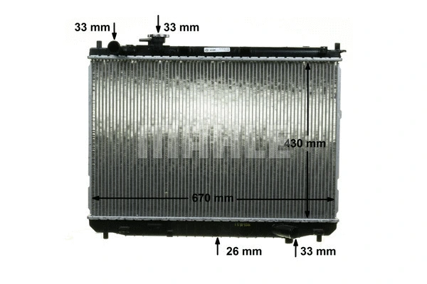 Radiator, engine cooling