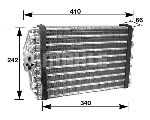 Evaporator, air conditioning (AE 46 000S)