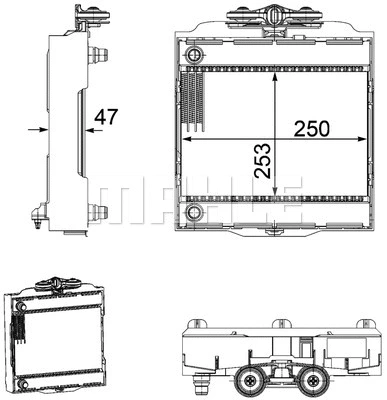 Radiator, engine cooling