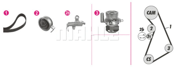 Water Pump & Timing Belt Kit (CPK 92 000P)