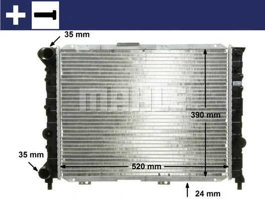 Radiator, engine cooling