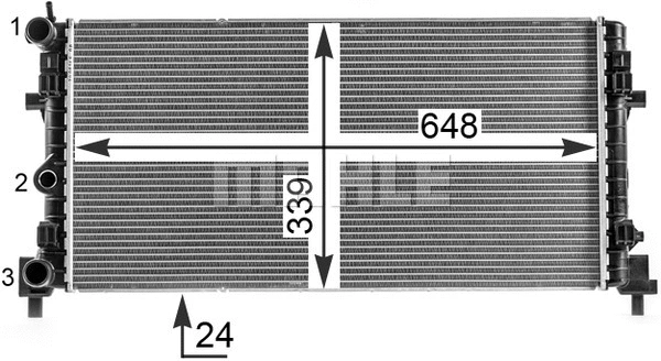 Radiator, engine cooling