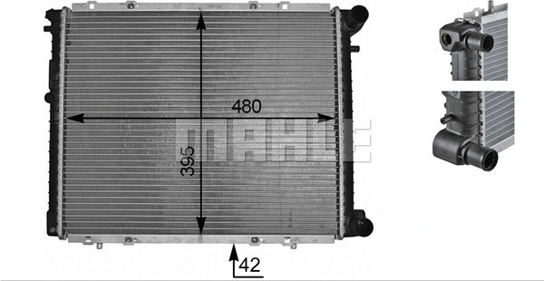 Radiator, engine cooling