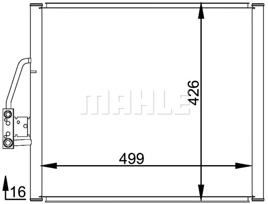 Condenser, air conditioning (AC 201 000P)