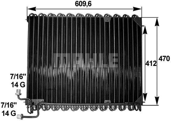 Condenser, air conditioning (AC 285 000P)