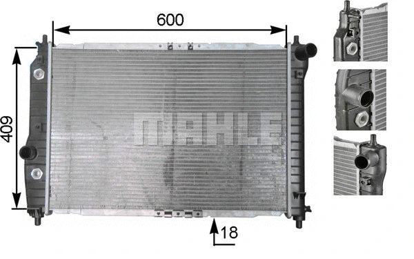 Radiator, engine cooling