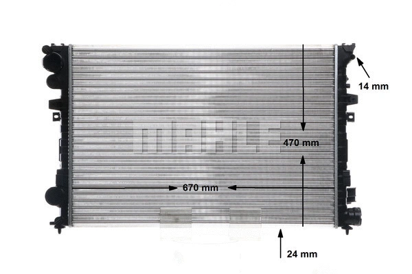 Radiator, engine cooling