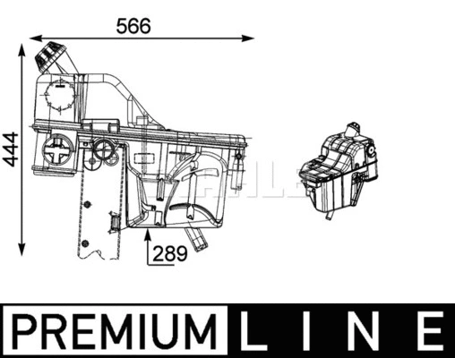 Expansion Tank, coolant (CRT 54 000P)