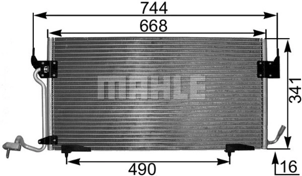 Condenser, air conditioning (AC 342 000S)