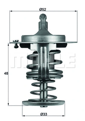Thermostat, coolant (TX 82 80D)