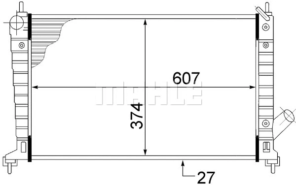 Radiator, engine cooling