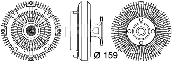 Clutch, radiator fan