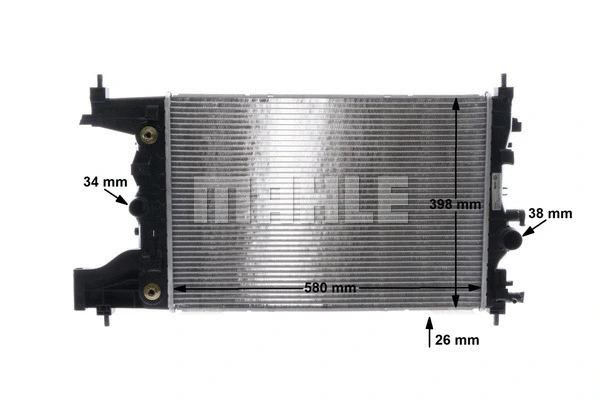 Radiator, engine cooling