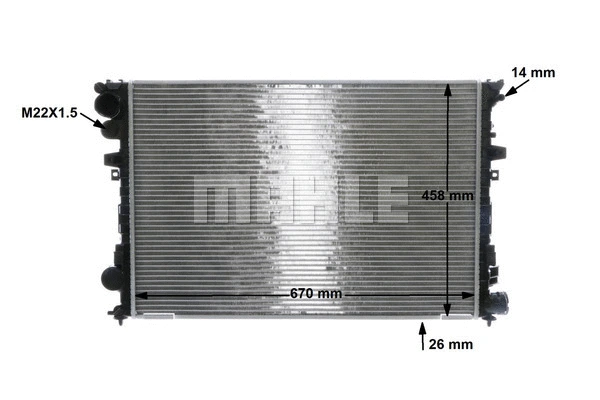 Radiator, engine cooling