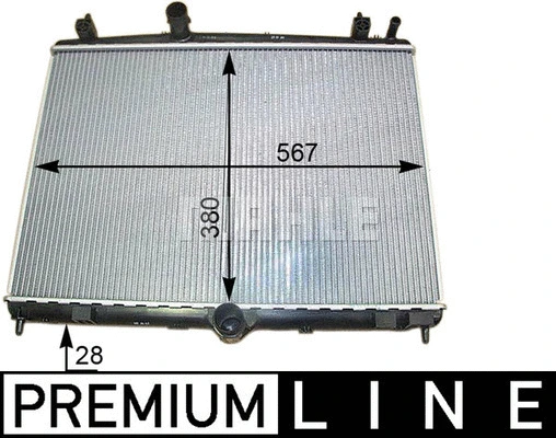 Radiator, engine cooling