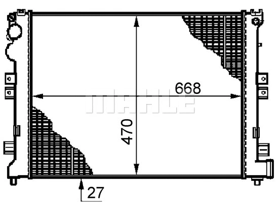 Radiator, engine cooling