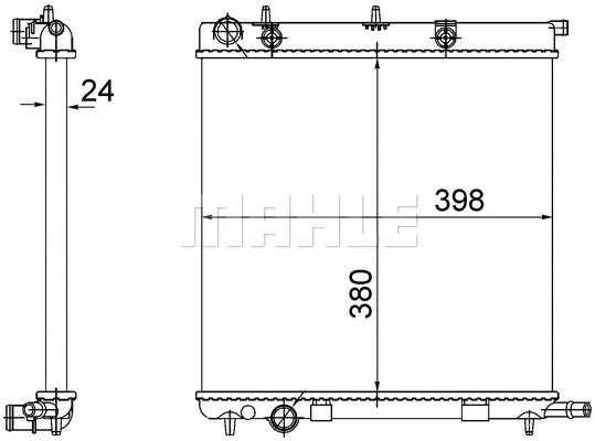 Radiator, engine cooling (CR 556 002S)