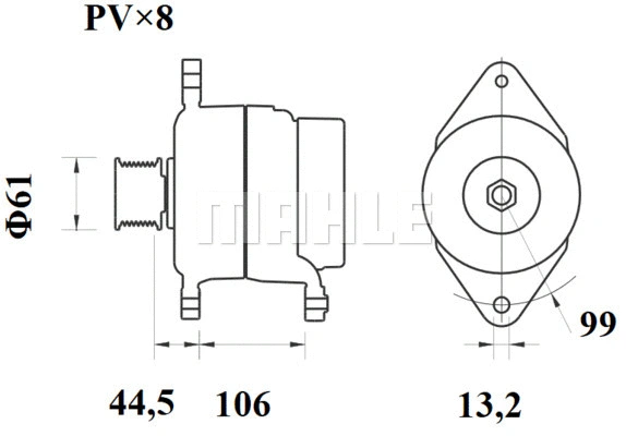Alternator (MG 800)