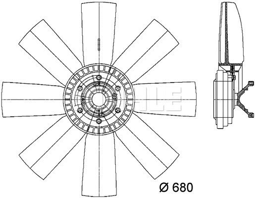Fan, engine cooling (CFF 430 000P)