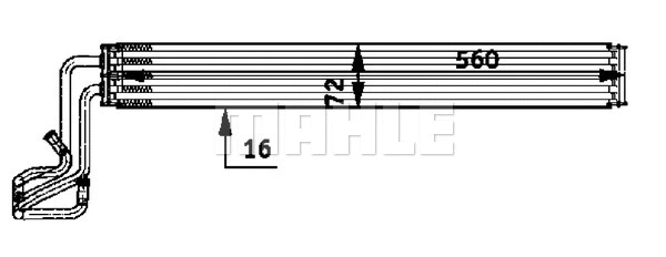 Oil Cooler, steering (CLC 51 000P)