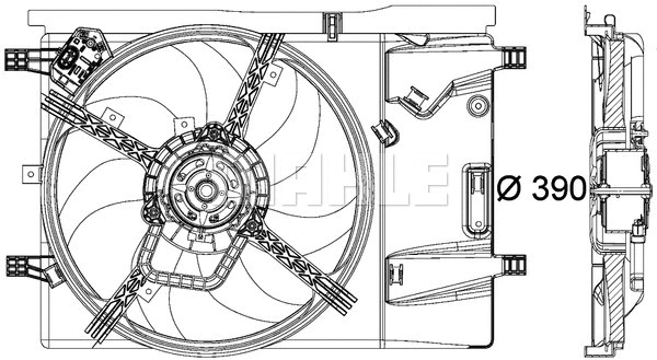 Fan, engine cooling