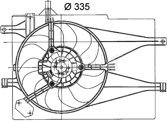 Fan, engine cooling (CFF 203 000P)