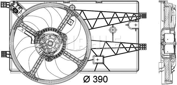 Fan, engine cooling