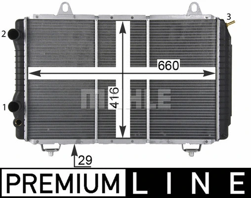 Radiator, engine cooling