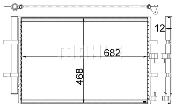 Condenser, air conditioning (AC 32 000P)