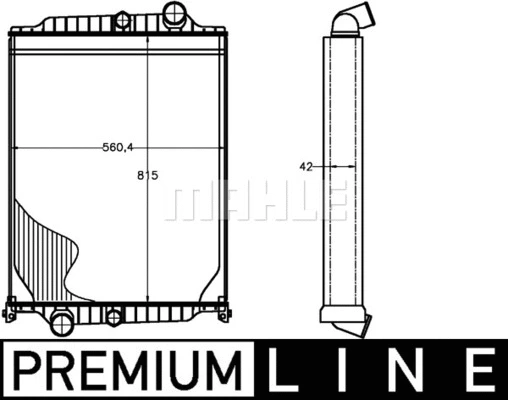 Radiator, engine cooling
