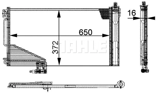 Condenser, air conditioning (AC 347 000P)