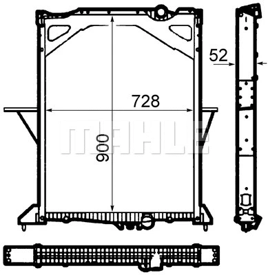 Radiator, engine cooling (CR 1915 000P)