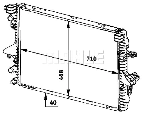 Radiator, engine cooling