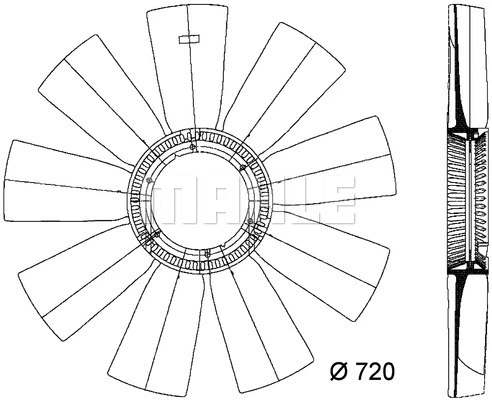 Fan Wheel, engine cooling