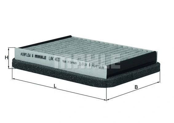 Filter, cabin air (LAK 400)