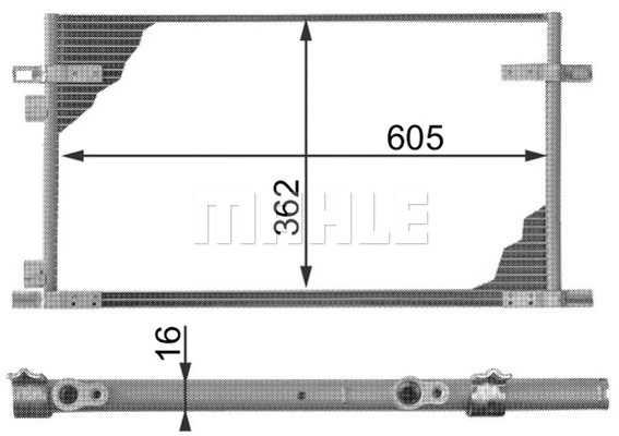 Condenser, air conditioning (AC 278 000P)