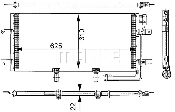 Condenser, air conditioning (AC 332 000S)