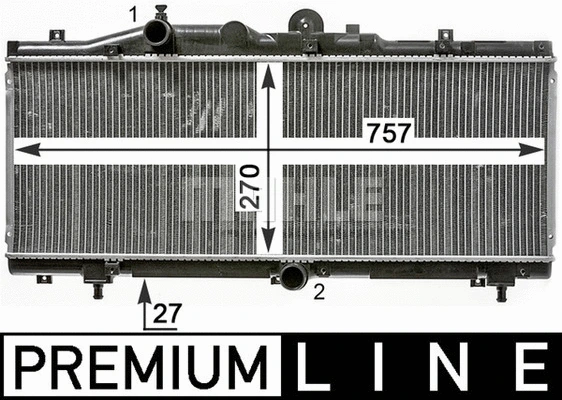 Radiator, engine cooling