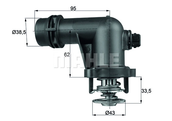 Thermostat, coolant (TM 15 105)