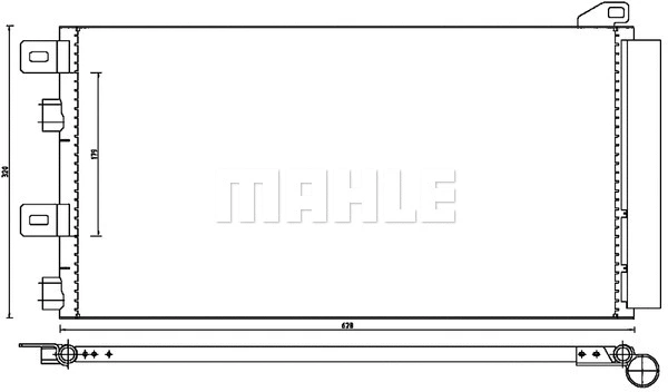 Condenser, air conditioning (AC 312 000P)
