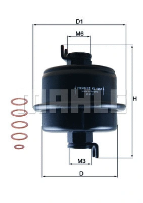 Fuel Filter (KL 1051D)