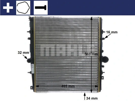 Radiator, engine cooling