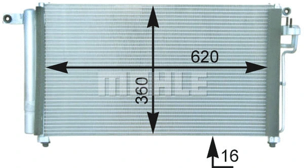Condenser, air conditioning (AC 433 000P)