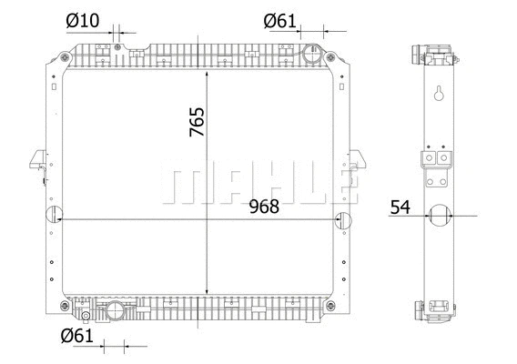 Radiator, engine cooling (CR 2326 000S)