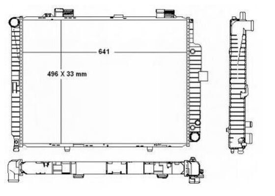 Radiator, engine cooling (CR 2204 000S)