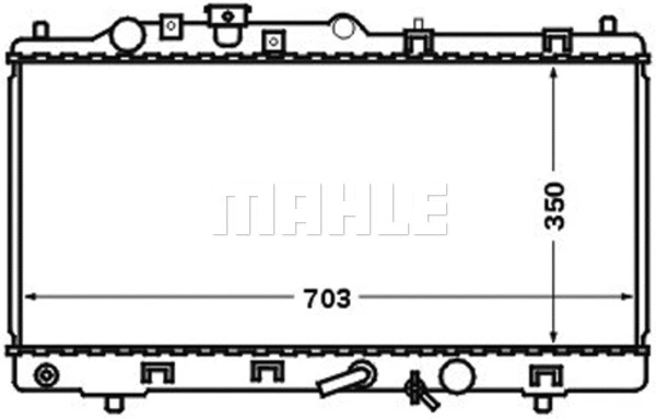 Radiator, engine cooling (CR 1474 000S)