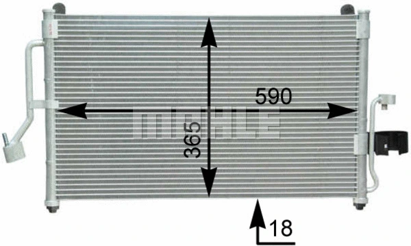 Condenser, air conditioning (AC 418 000S)