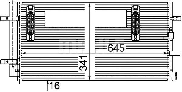 Condenser, air conditioning (AC 457 000P)