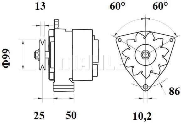 Alternator (MG 1160)